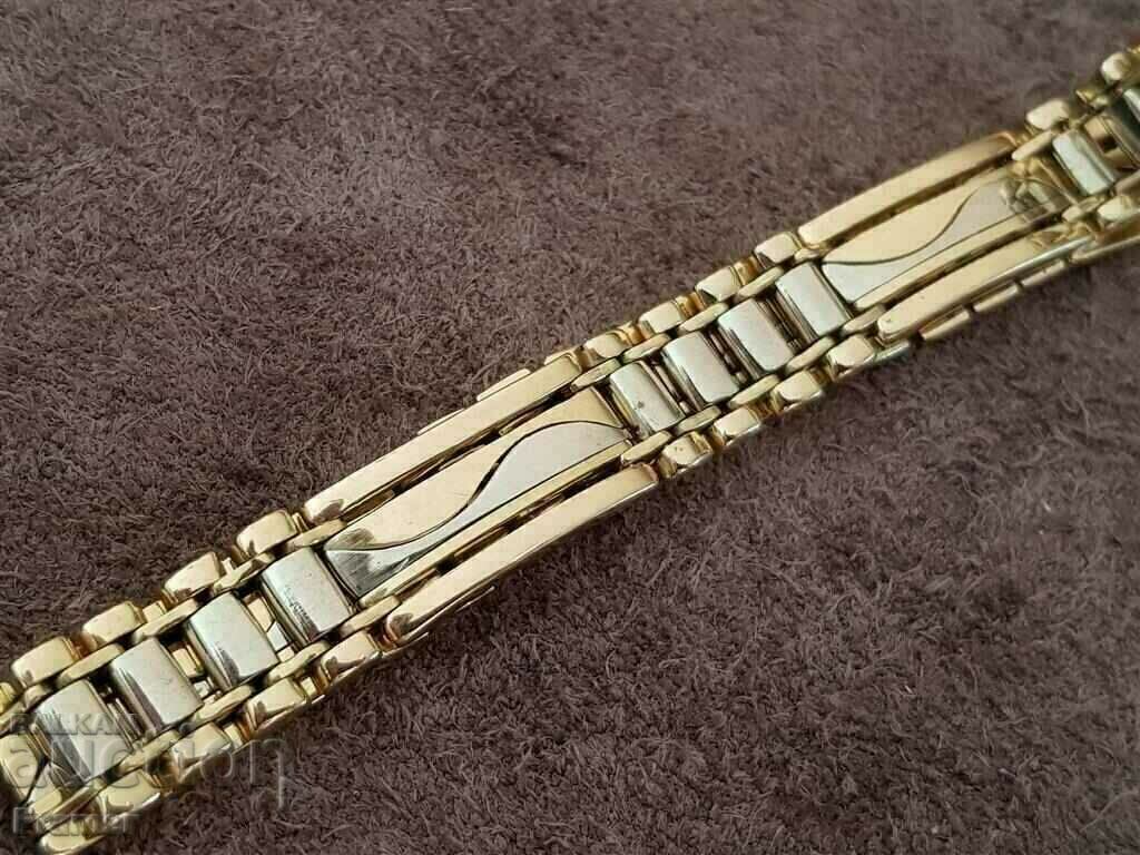 GOLD 14 K Bicolor SOLID Stylish elegant gold bracelet with price 8200.00 BGN | € 4192.59 GOLD 14 K Bicolor SOLID Stylish elegant gold bracelet with price 8200.00 BGN | € 4192.59