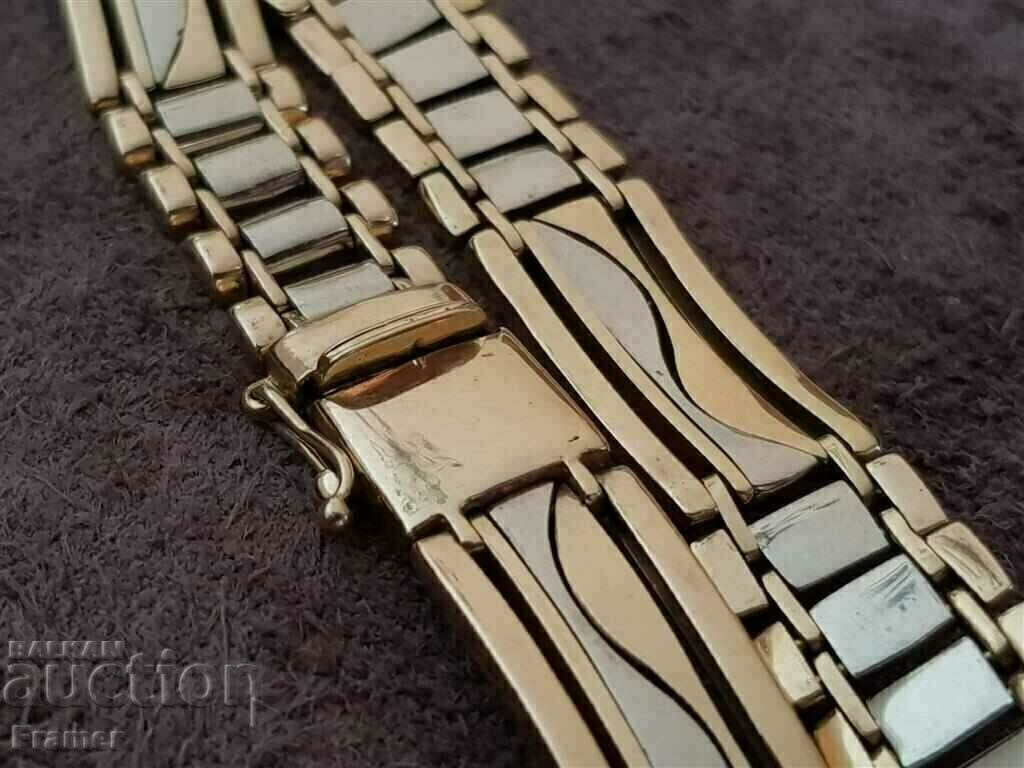 Delivery of GOLD 14 K Bicolor SOLID Stylish elegant gold bracelet Delivery of GOLD 14 K Bicolor SOLID Stylish elegant gold bracelet