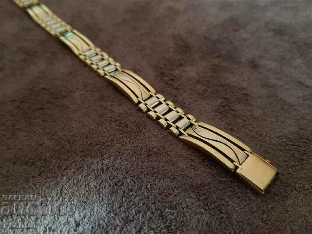 GOLD 14 K Bicolor SOLID Stylish elegant gold bracelet - 6 GOLD 14 K Bicolor SOLID Stylish elegant gold bracelet - 6