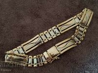 GOLD 14 K Bicolor SOLID Stylish elegant gold bracelet