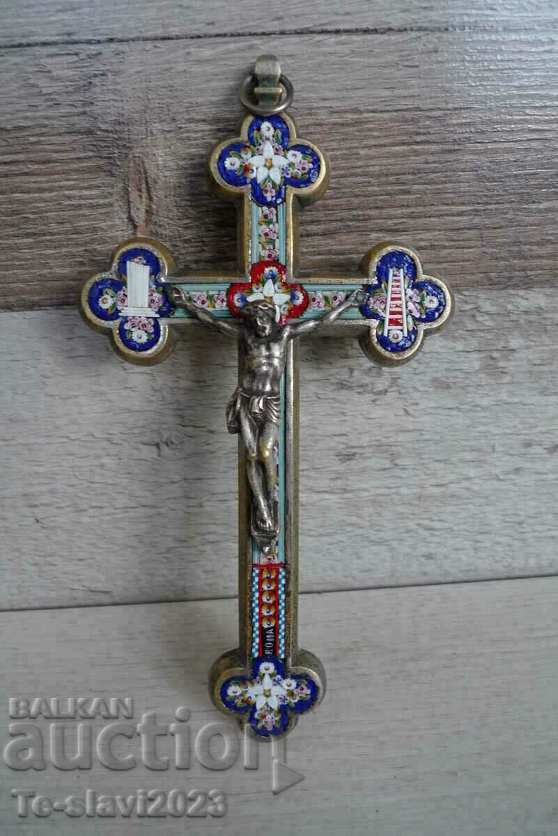 Old Bronze Cross - Micromosaic