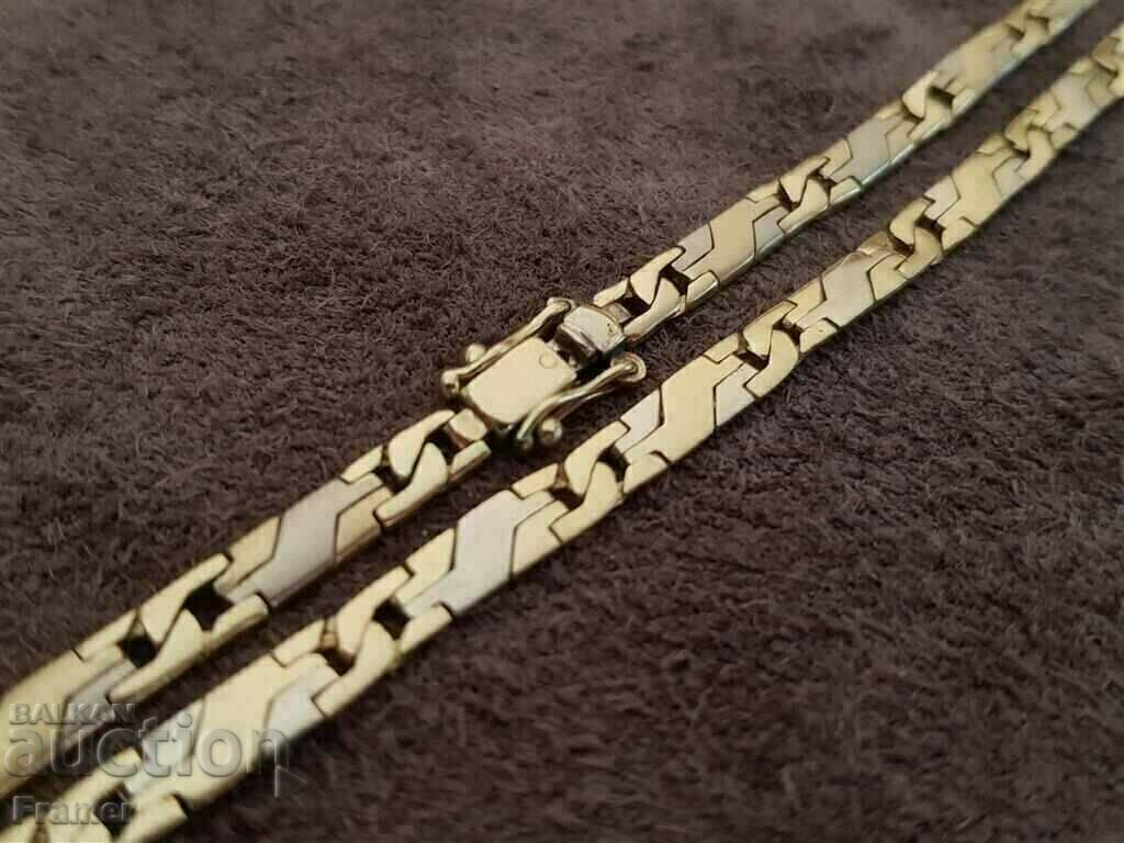 Delivery of GOLD 14 K BI-COLOR STYLISH ELEGANT SOLID CHAIN CHAIN Delivery of GOLD 14 K BI-COLOR STYLISH ELEGANT SOLID CHAIN CHAIN