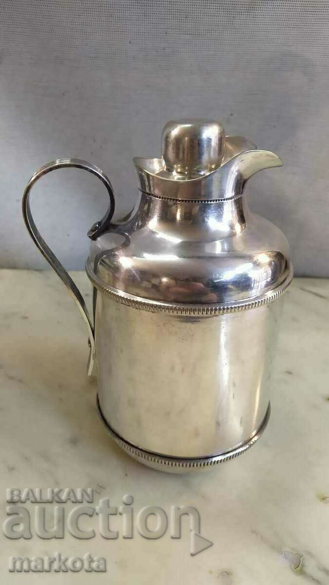 Old Italian silver plated thermos