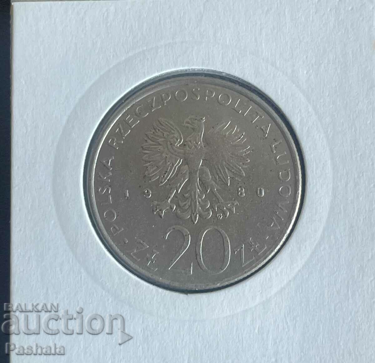 Poland 20 zlotys 1980 with price 4.00 BGN | € 2.05 Poland 20 zlotys 1980 with price 4.00 BGN | € 2.05