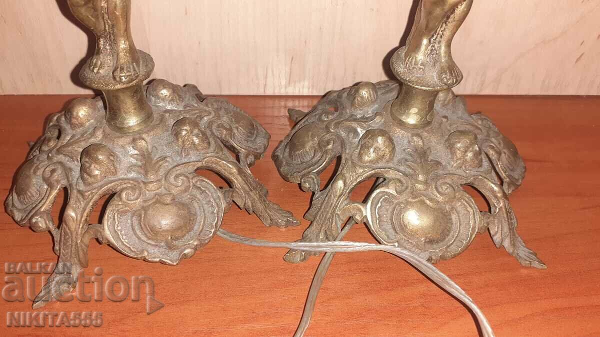 Delivery of Beautiful night lamps made of bronze Delivery of Beautiful night lamps made of bronze