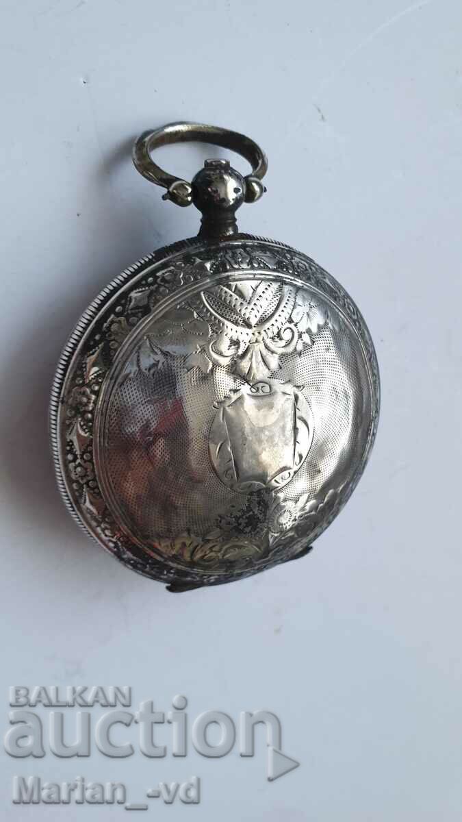 Silver ottoman telescope pocket watch - 6 Silver ottoman telescope pocket watch - 6