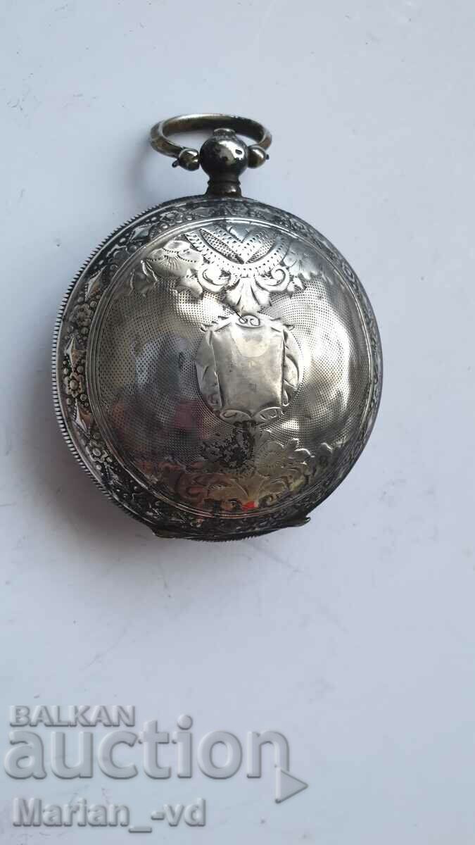 Silver ottoman telescope pocket watch - 7 Silver ottoman telescope pocket watch - 7