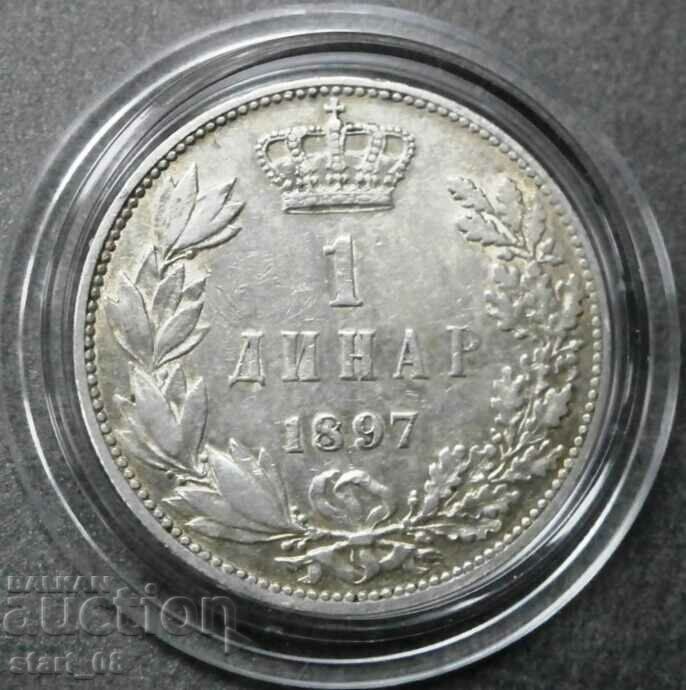 Serbia 1 dinar 1897