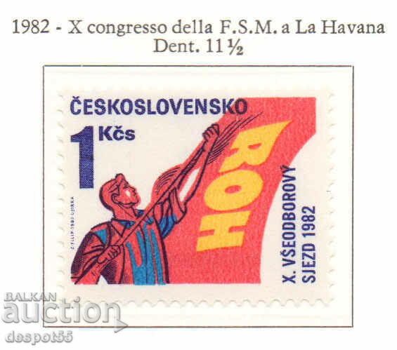 1982 Czechoslovakia. World Federation of Trade Unions, Havana