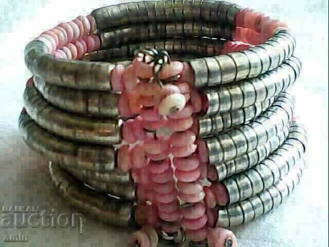 2br old crystal wear bracelets with natural rhodonite with price € 10.23 | 20.01 BGN 2br old crystal wear bracelets with natural rhodonite with price € 10.23 | 20.01 BGN