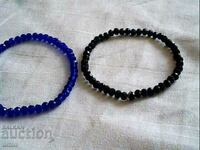 2 beautiful faceted bracelets 2mm Swarovski crystals