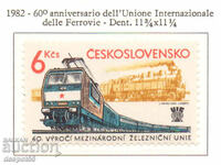 1982 Cehoslovacia. 60 de ani de la Uniunea Internațională a Căilor Ferate