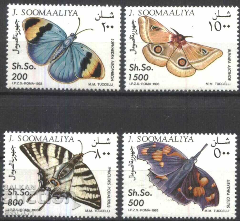 Clean Stamps Fauna Butterflies 1993 from Somalia