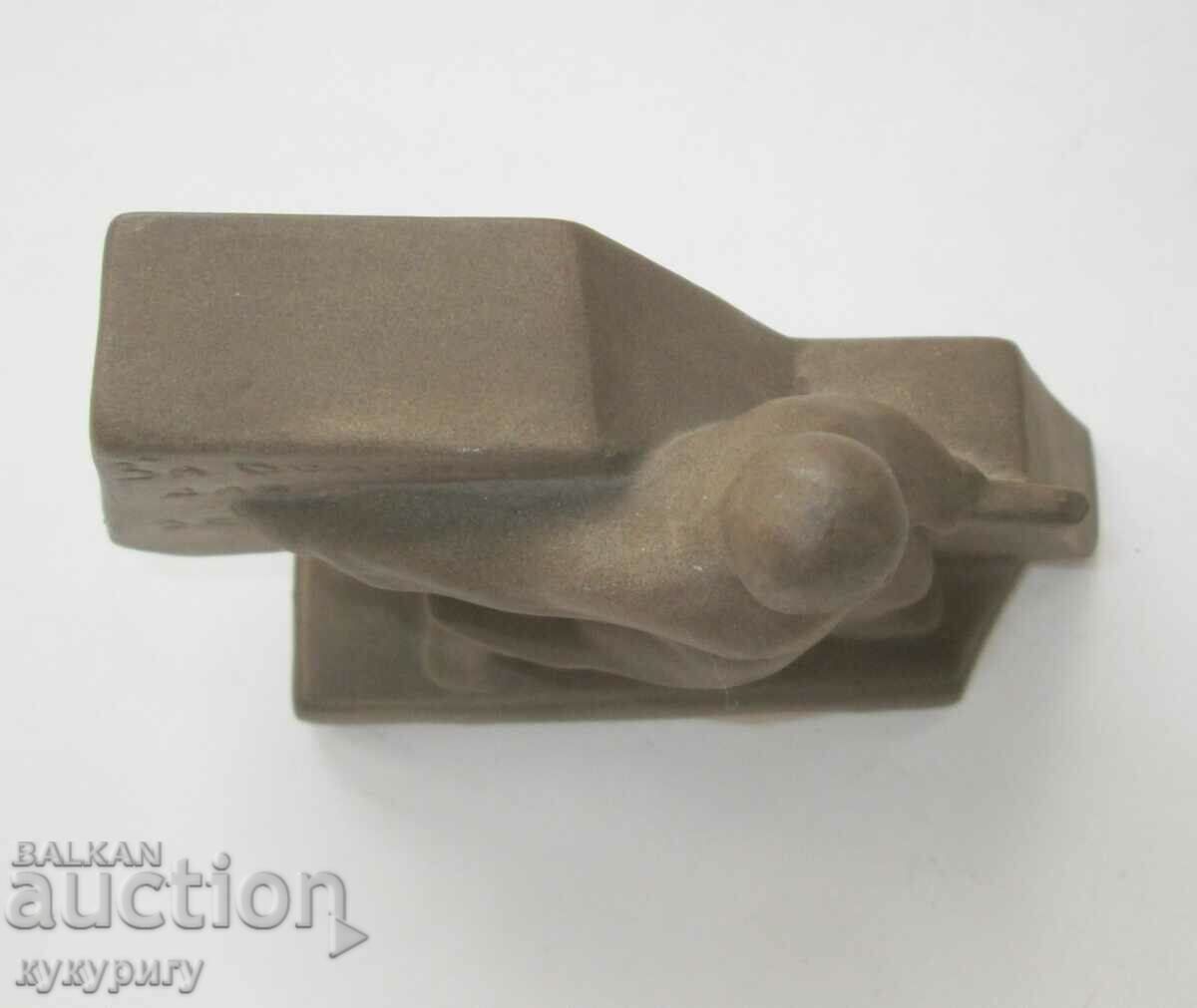 Old Russian USSR porcelain statuette figure soldier WWII - 6 Old Russian USSR porcelain statuette figure soldier WWII - 6