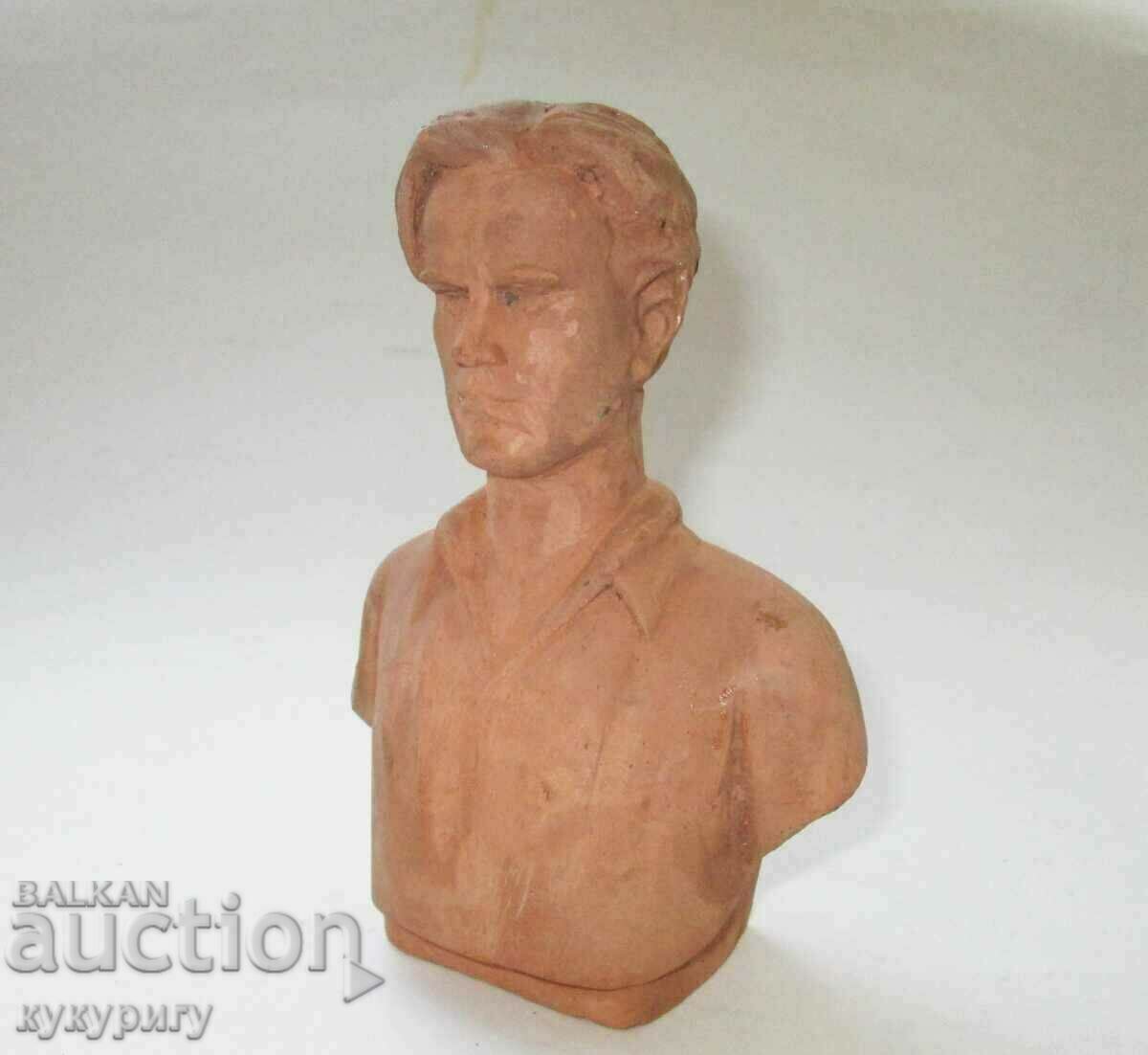Old master ceramic bust Vaptsarov statuette figure with price 100.00 BGN | € 51.13