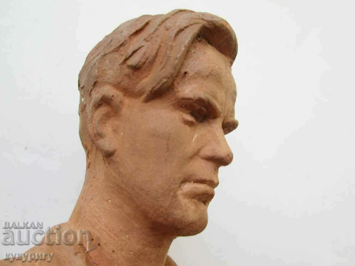 Old master ceramic bust Vaptsarov statuette figure - 6