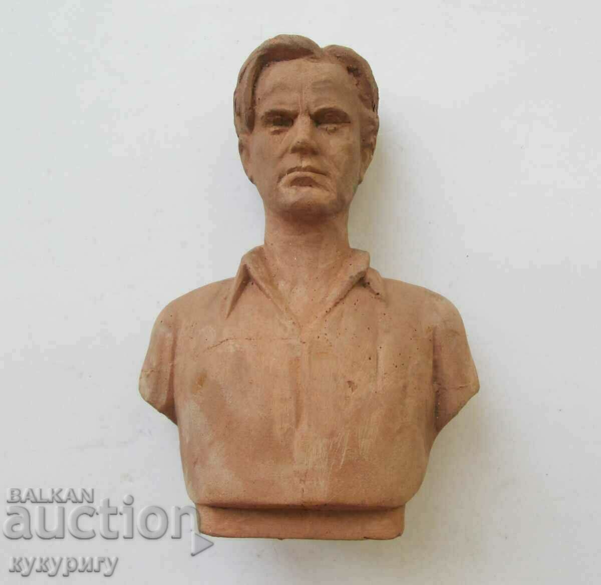 Old master ceramic bust Vaptsarov statuette figure - 7