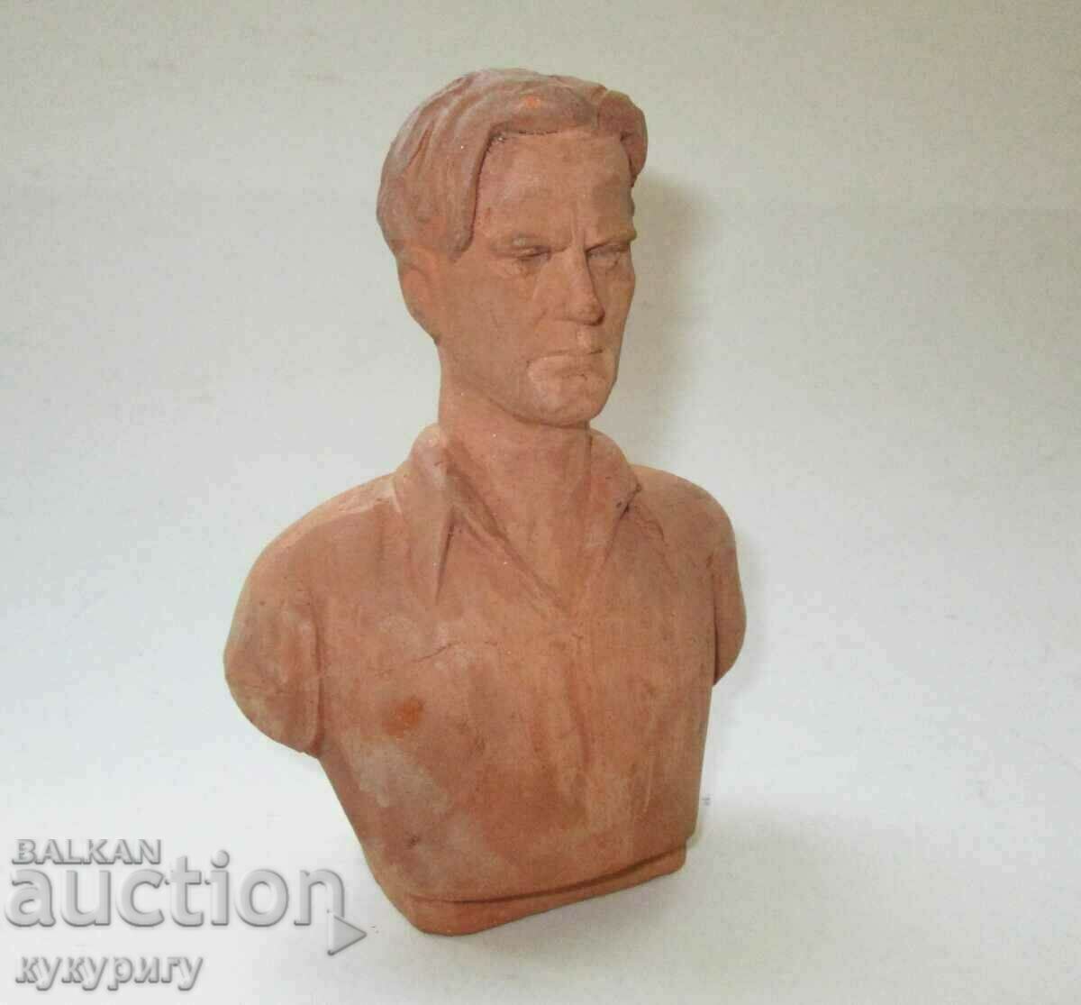 Old master ceramic bust Vaptsarov statuette figure