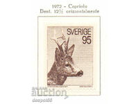 1972. Sweden. European roe deer.