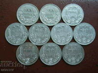 100 BGN 1930, 1934 and 1937 year Bulgaria (lot 10 pieces) /1/