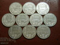 100 BGN 1930, 1934 and 1937 year Bulgaria (lot 10 pieces) /2/