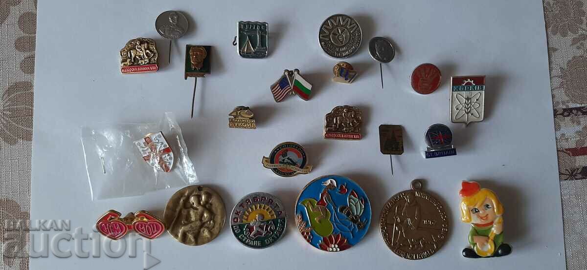 Collected lot of badges