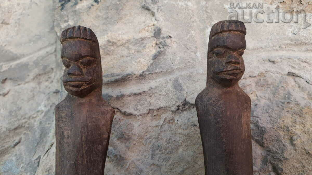 Auction ancient primitive wooden figures igbo idol totem lot Auction ancient primitive wooden figures igbo idol totem lot