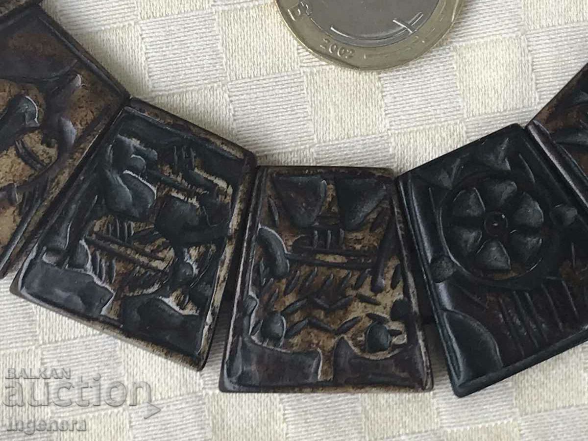 NECKLACE JEWELRY NECKLACE FROM ELEMENTS OF BUFFALO HORN with price 76.00 BGN | € 38.86