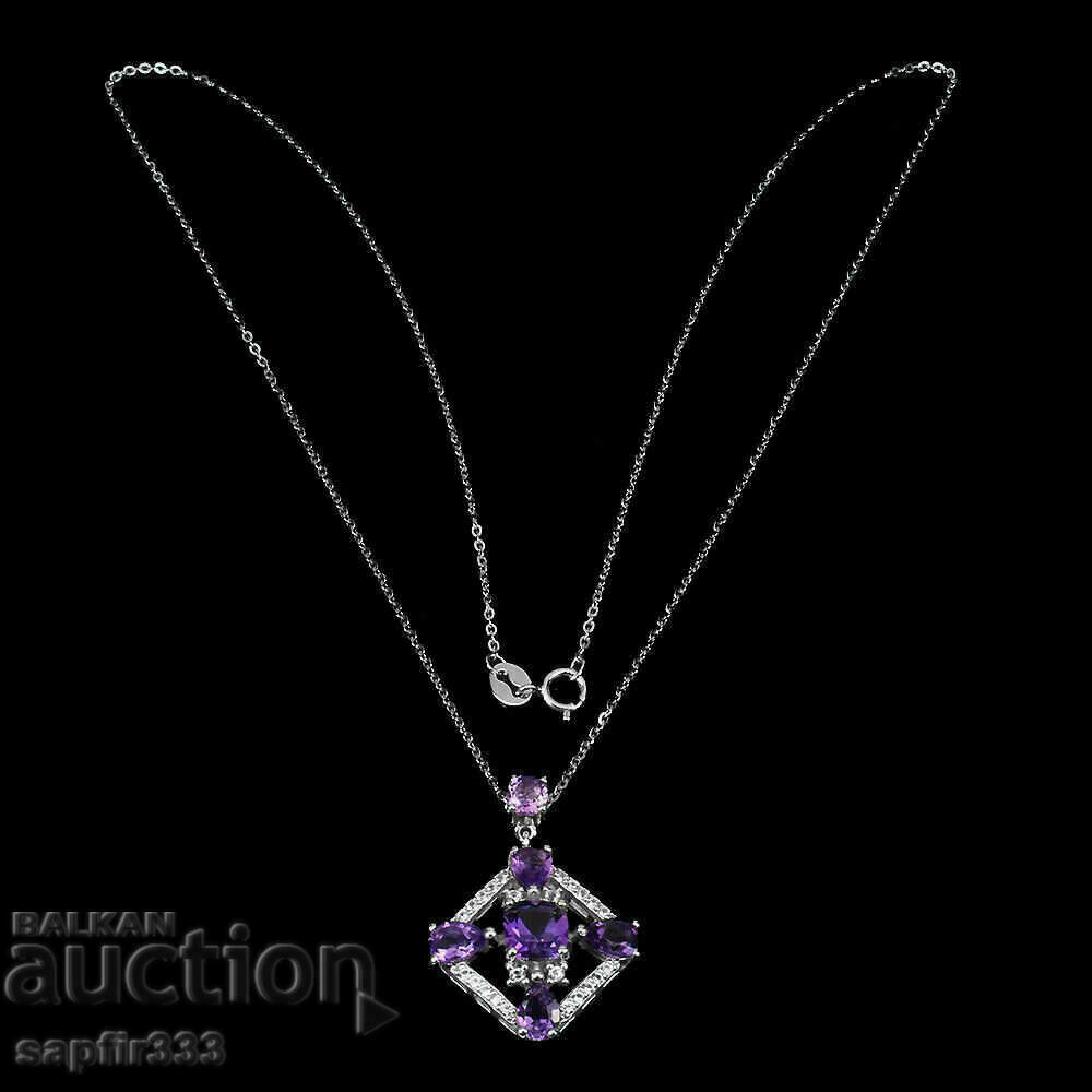 Auction CHIC DESIGNER NECKLACE WITH NATURAL AMETHYSTS AND TOPAZS Auction CHIC DESIGNER NECKLACE WITH NATURAL AMETHYSTS AND TOPAZS