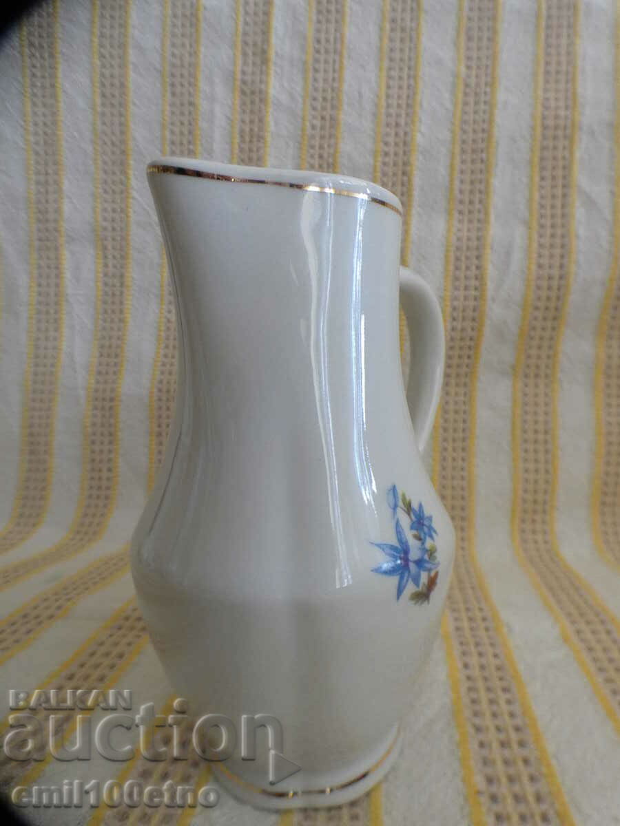 Delivery of Small beautiful jug, old Bulgarian porcelain Kitka Novi Pazar