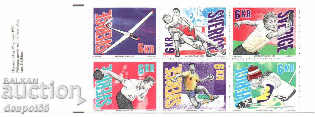 1993. Sweden. Sports Leagues. Block Booklet.