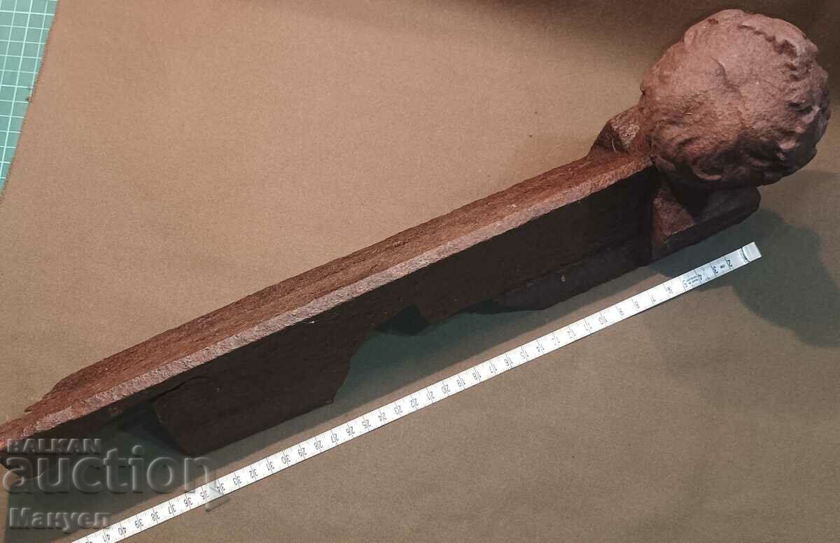 Παλιά βάση τζακιού από χυτοσίδηρο. - 6