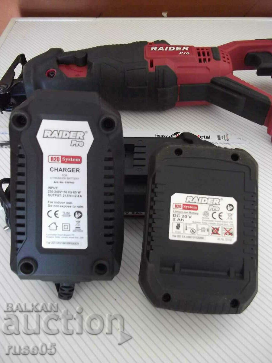 Saw "RAIDER RDP-SRS20 Solo" cordless reciprocating saw with price 120.00 BGN | € 61.36