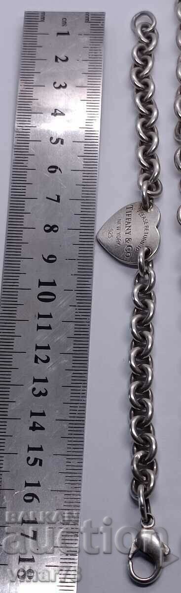 Delivery of Brand TIFFANY Sterling Silver Necklace and Bracelet Set Delivery of Brand TIFFANY Sterling Silver Necklace and Bracelet Set