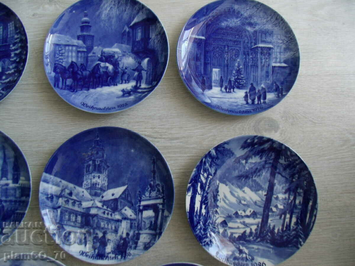 Delivery of No.*7061 old porcelain panels / plates - Berlin - lot 8 pcs Delivery of No.*7061 old porcelain panels / plates - Berlin - lot 8 pcs