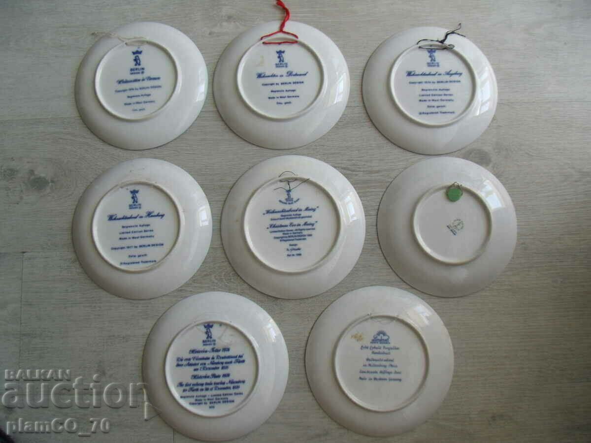No.*7061 old porcelain panels / plates - Berlin - lot 8 pcs - 6 No.*7061 old porcelain panels / plates - Berlin - lot 8 pcs - 6