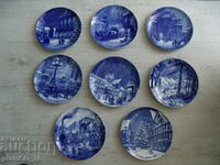 No.*7061 old porcelain panels / plates - Berlin - lot 8 pcs