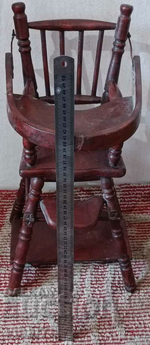 Old doll chair with price 149.99 BGN | € 76.69 Old doll chair with price 149.99 BGN | € 76.69