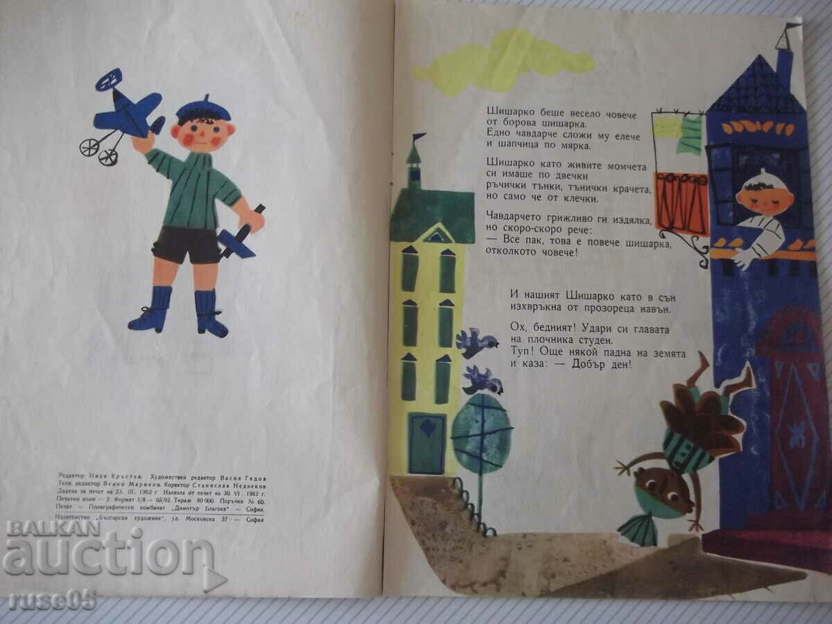 Auction  Book "Shisharko and the airplane - Leda Mileva" - 16 pages.