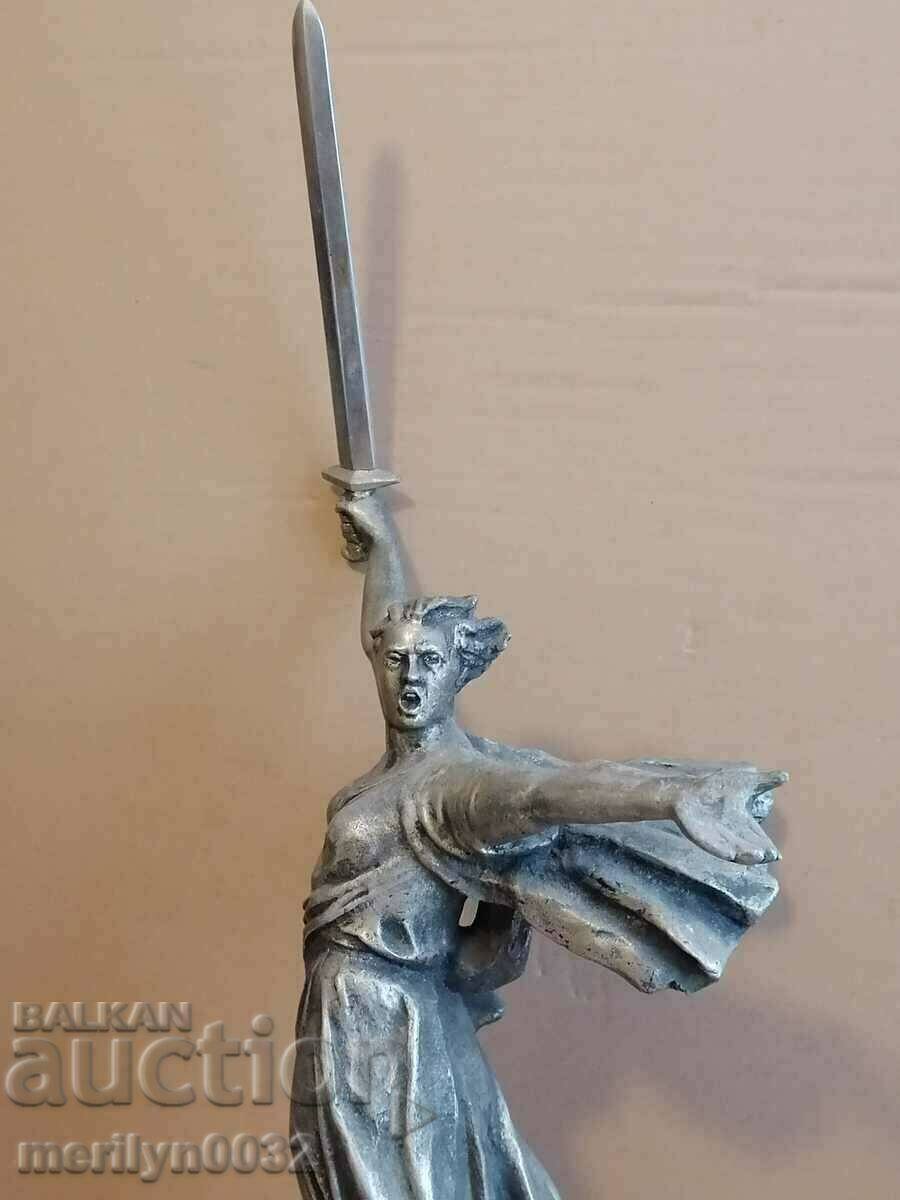 FIGURE TsAM Mamaev kurgan Motherland mat 69 cm USSR statuette - 5