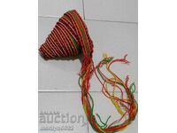 Curea veche tesuta manual, centura, centura costum