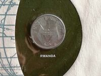 1 Franc 1977 Republic of Rwanda BU in First Day Post. an envelope