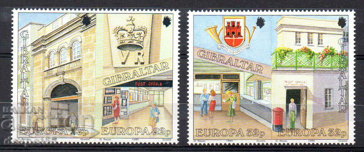 1990. Гибралтар. Европа - Пощенски офиси.