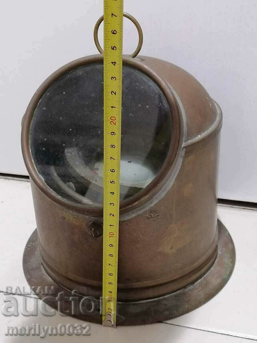 Παράδοση Πυξίδα στρατιωτικού πλοίου από ορείχαλκο από την παλιά Αγγλία Παράδοση Πυξίδα στρατιωτικού πλοίου από ορείχαλκο από την παλιά Αγγλία