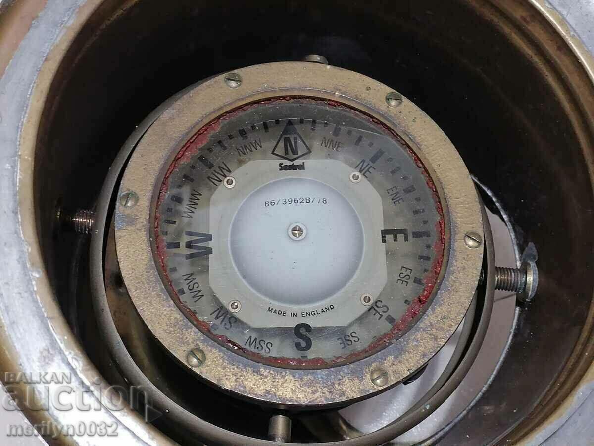 Πυξίδα στρατιωτικού πλοίου από ορείχαλκο από την παλιά Αγγλία - 7 Πυξίδα στρατιωτικού πλοίου από ορείχαλκο από την παλιά Αγγλία - 7