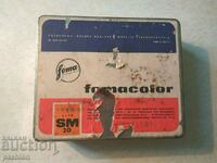 Soc FOMACOLOR metal box, made in Czechoslovakia