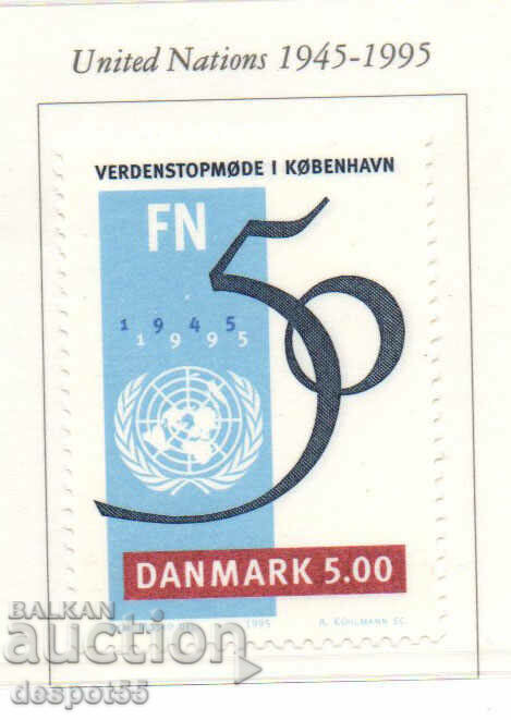 1997. Дания. 50-та годишнина на ООН.