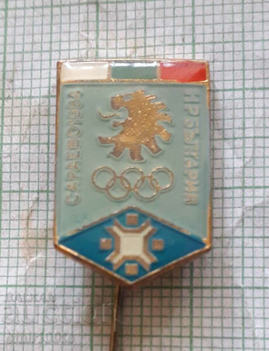 Insigna - Jocurile Olimpice de iarnă Sarajevo 84 BOK