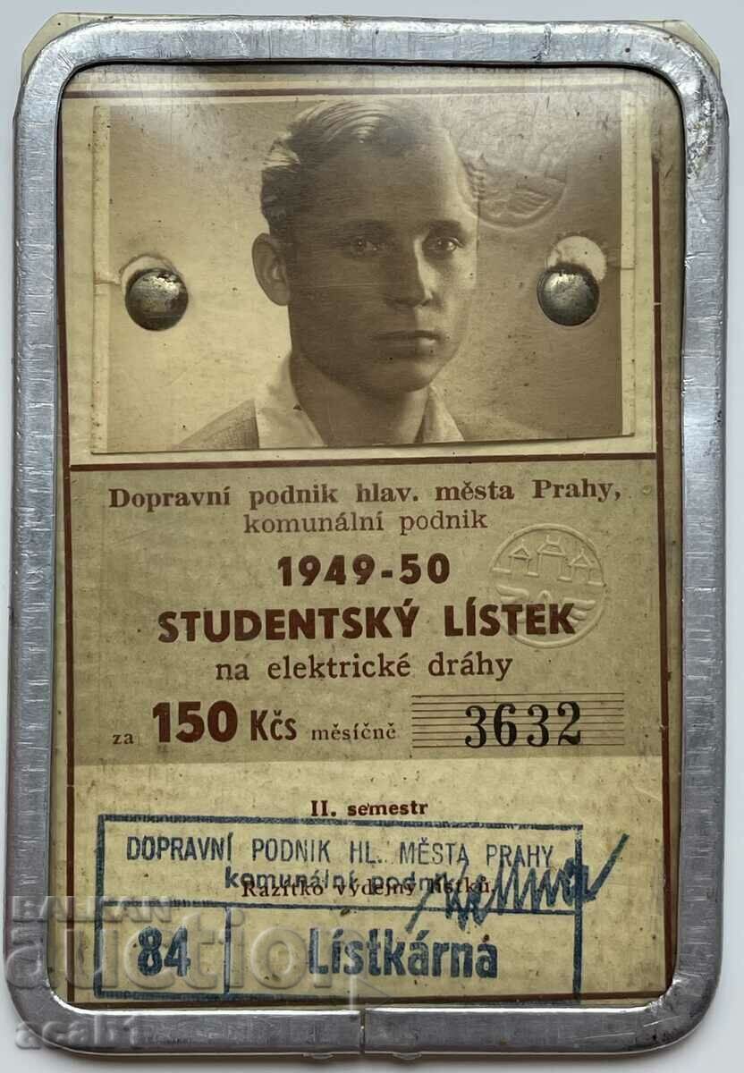 Student bulgar la Praga în anii 1950