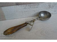 OLD BRONZE ICE CREAM SPOON DISPENSER-SWEDEN